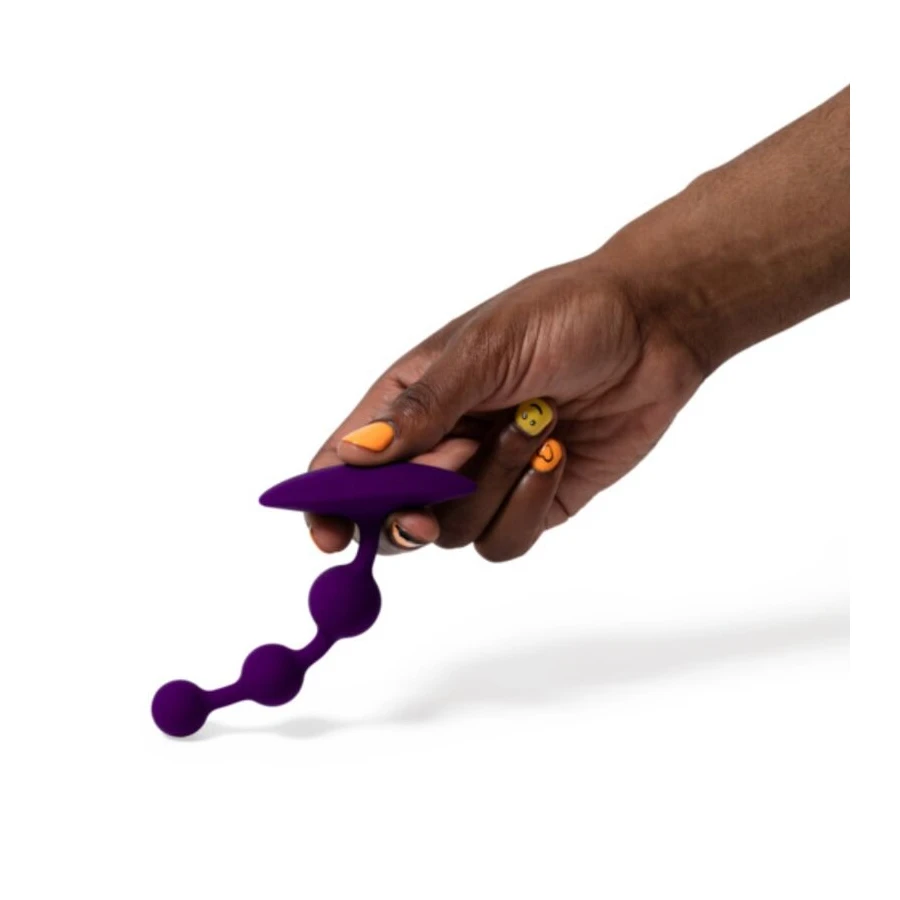 ROMP - AMP PERLE ANALALI IN SILICONE FLESSIBILE VIOLA 12,5 CM VIOLA